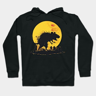 Mutated rat chasing people Hoodie